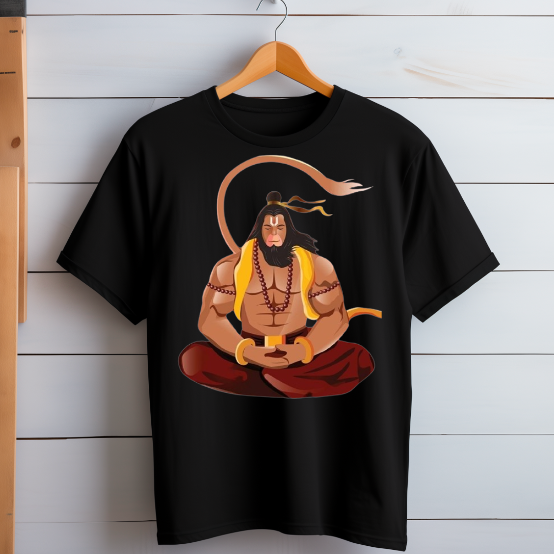 Unisex Hanuman Ji Oversized T - Shirt