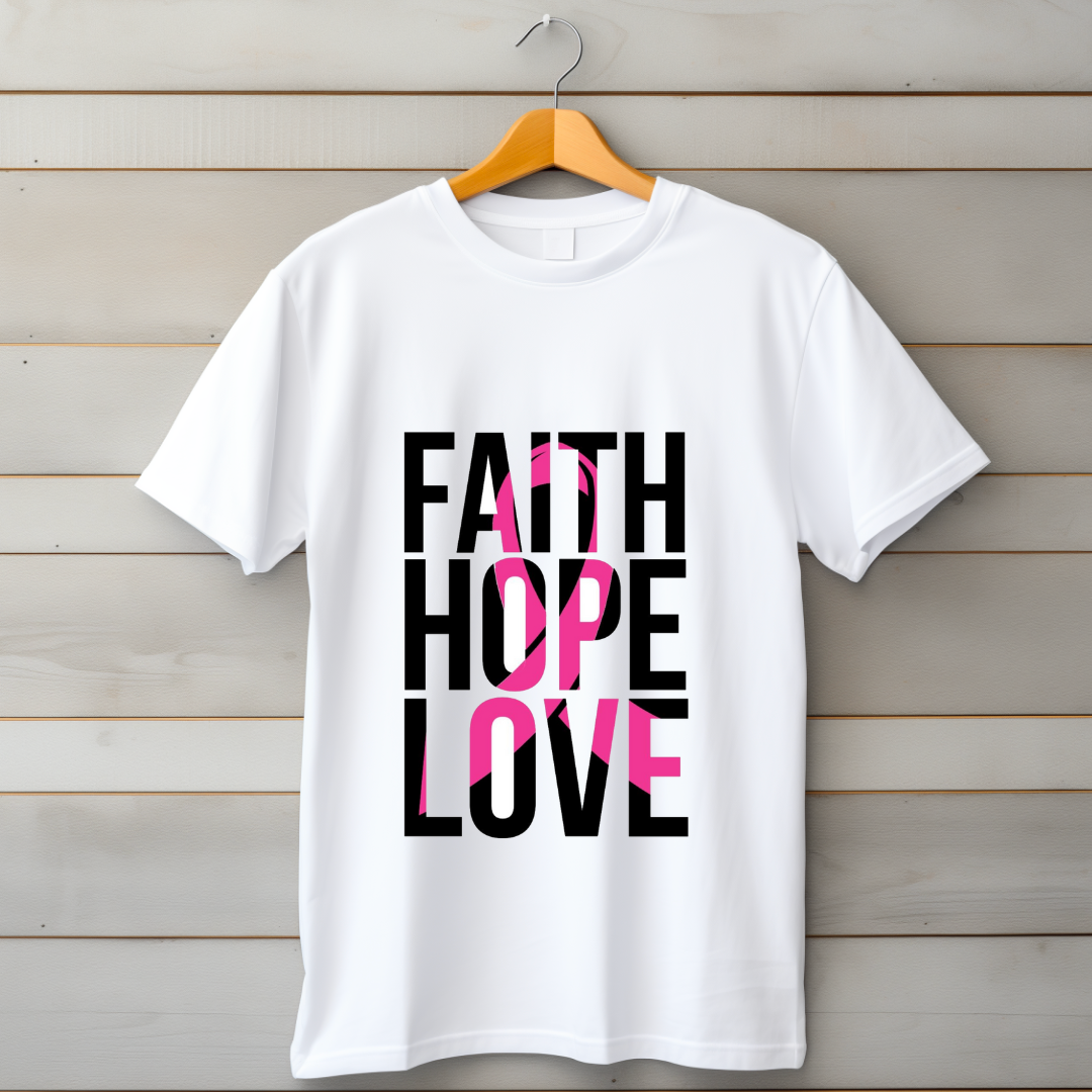 Unisex Faith - Hope - Love Oversized T-Shirt